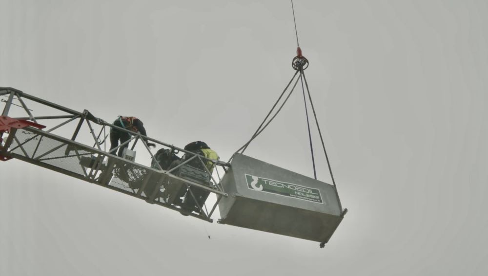 Lavoro in quota di Tecno Edil Trento per Falegnami ad alta quota